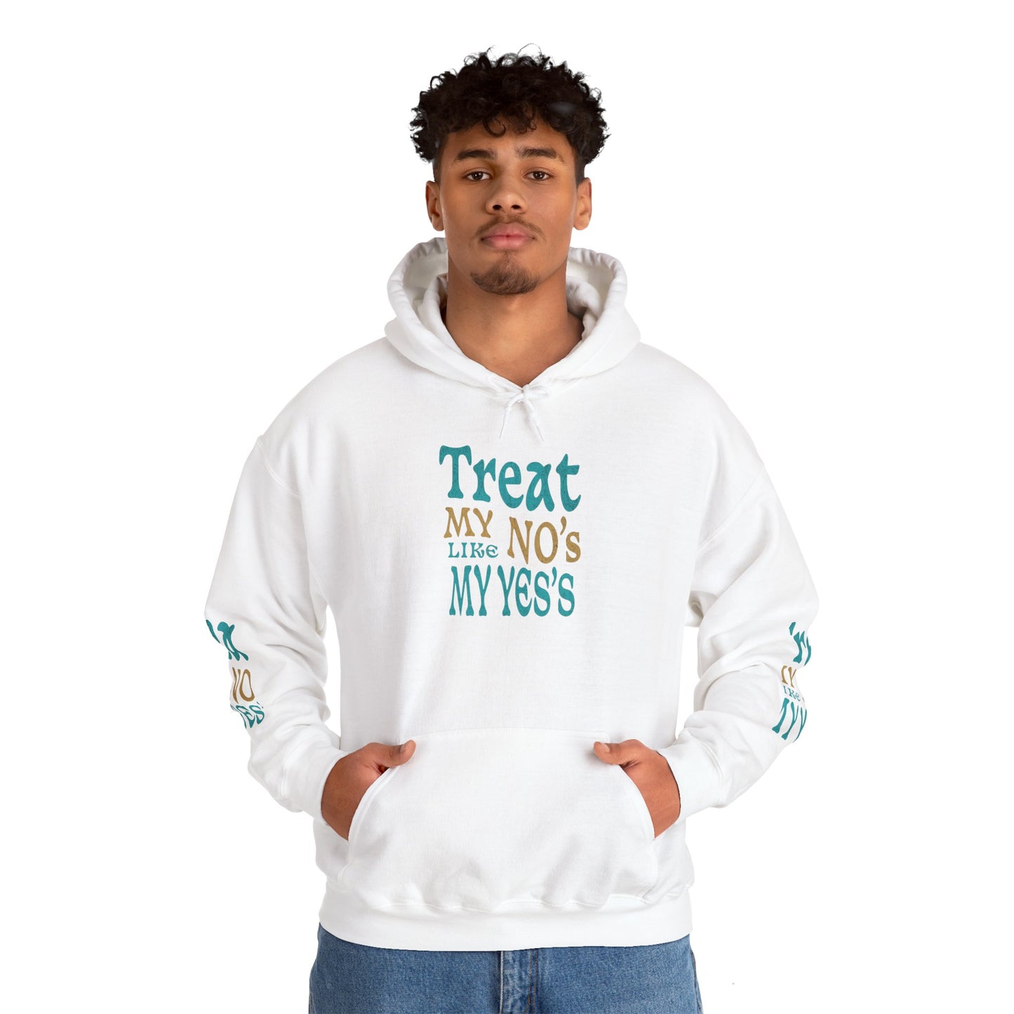 Treat My No's Like My Yes's Unisex Heavy Blend™ Hooded Sweatshirt