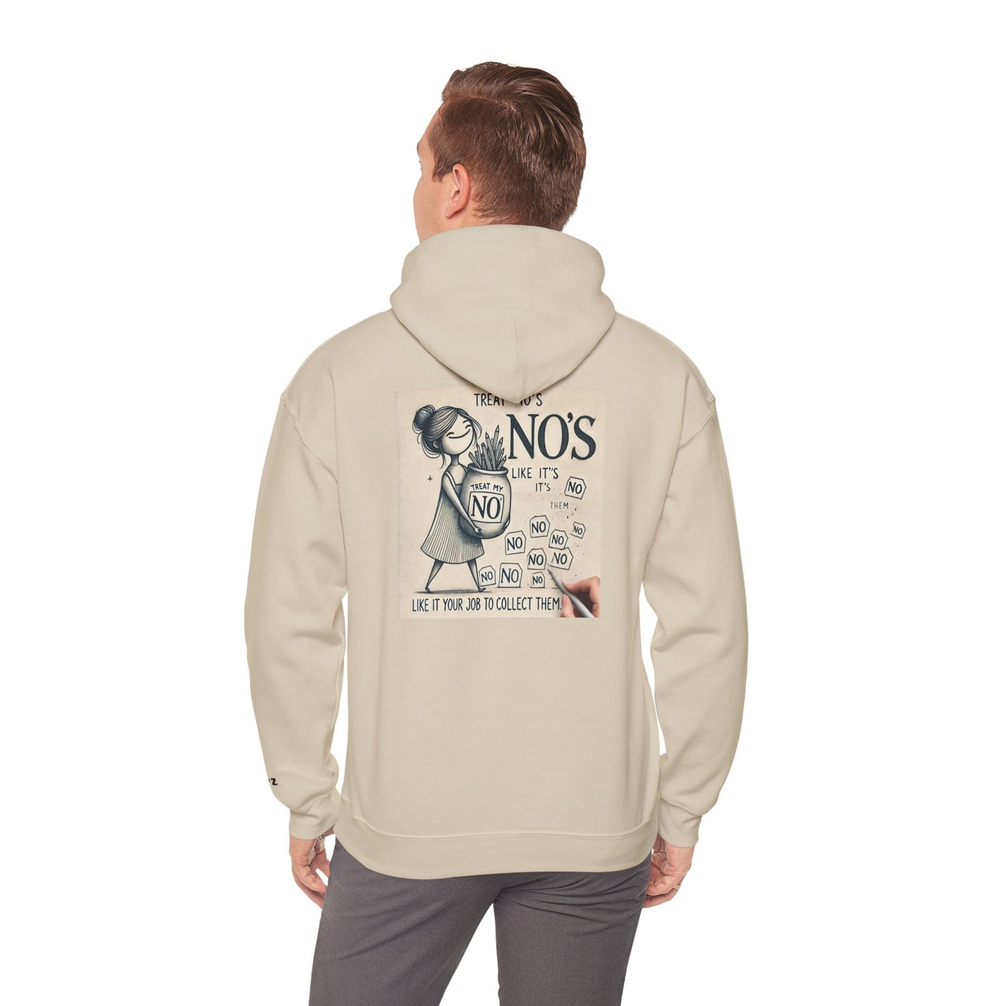 Treat My No's Like It's Your Job To Collect Them Unisex Heavy Blend™ Hooded Sweatshirt